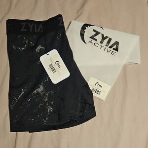 Zyia Active Black Marble Leggings